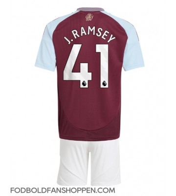 Aston Villa Jacob Ramsey #41 Hjemmebanetrøje Børn 2024-25 Kortærmet (+ Korte bukser)